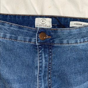 Skinny High Rise Blue Jeggings